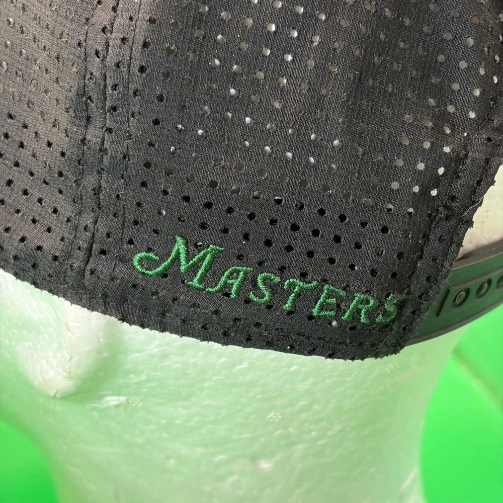Masters Tournament Augusta National Golf Hat Black Performance Mesh Snapback Cap
